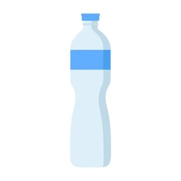 Plastic Water Bottle Vector Illustration Stock Illustration