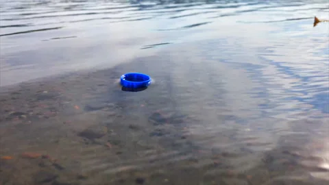 Plastic in water Stock Footage 161700006