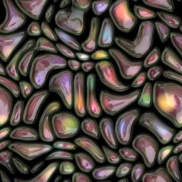 Plastic waves cells seamless texture Stock Illustration