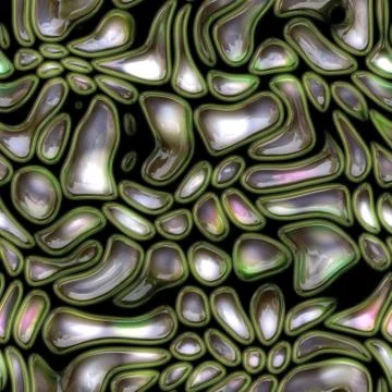 Plastic waves cells seamless texture Illustrazione stock