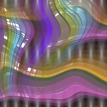 Plastic waves generated texture Stock Illustration