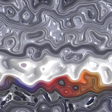 Plastic waves seamless generated texture Illustrazione stock