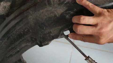 Plastic welding by hand Stock Footage 64578556