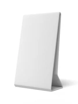 Plastic white ad plate Stockillustratie