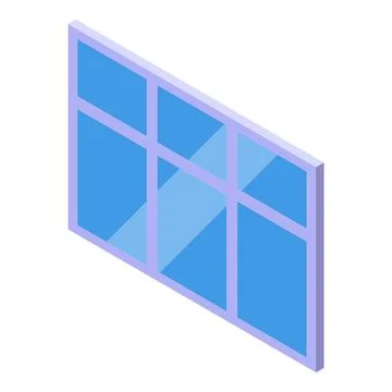 Plastic window frame with multiple glass panes representing modern architectu Ilustración de archivo