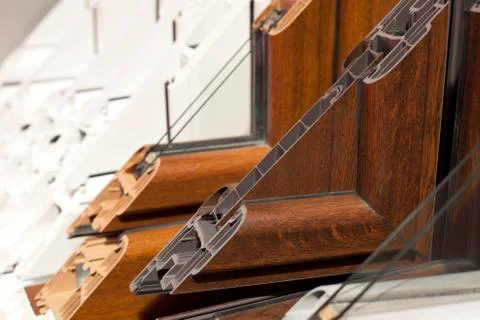 Plastic window profiles Foto stock