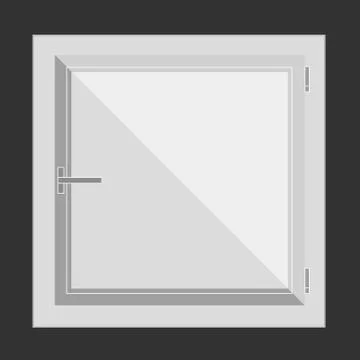 Plastic window. Vector illustration Stock Illustration
