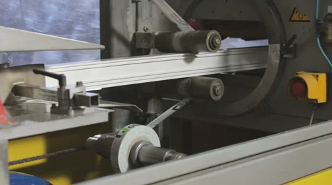 Plastic windows factory Stock Footage 68838759