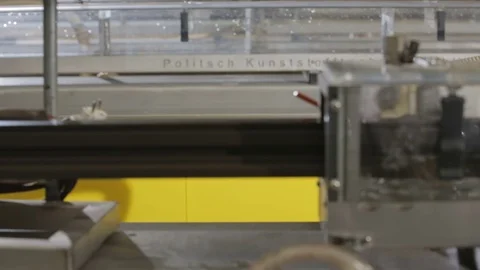 Plastic windows factory - PVC bar Stock Footage 69847591