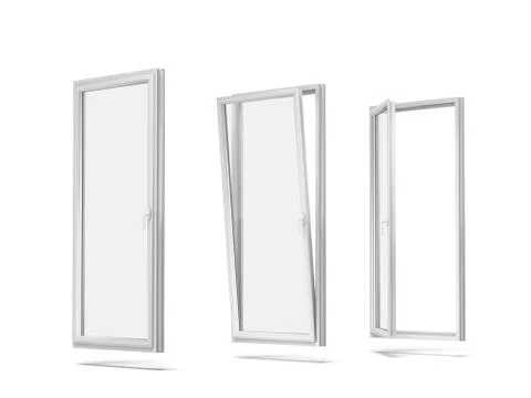 Plastic windows Stock Illustration