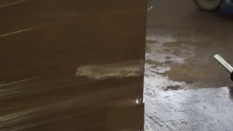 Plastic wrap box Video stock 70950597