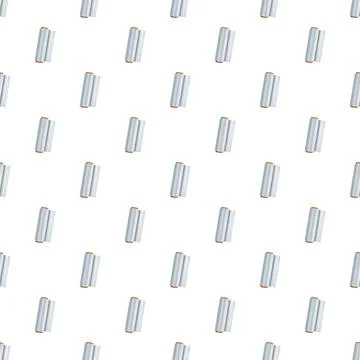 Plastic wrap rolls seamless pattern on white background Stock Illustration