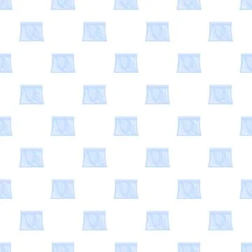 Plastic zipper pouch repeating pattern background 库存插图