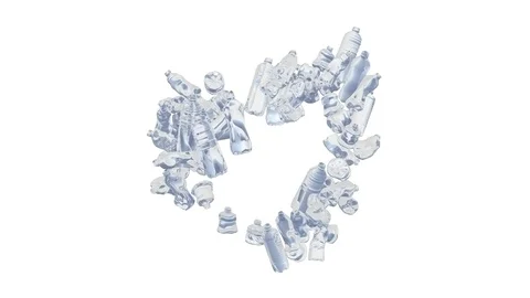 PlasticBottleSpinWhite Vídeos de archivo 105026273