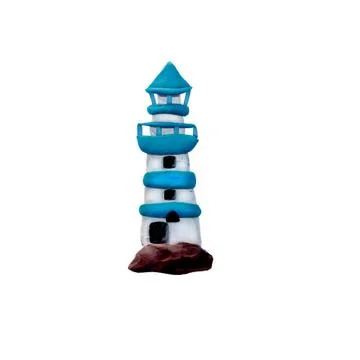 Plasticine 3D lighthouse sculpture Stock Illustration