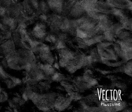Plasticine background black Stock Illustration