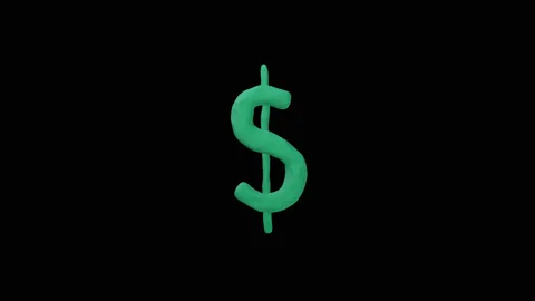 Plasticine dollar Stock-Footage 125622915