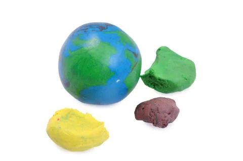 Plasticine globe Stock Photos