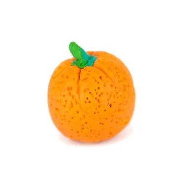 Plasticine orange Foto stock