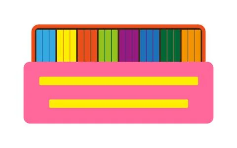 Plasticine plastic clay modeling development flat Stock Illustration