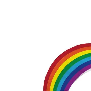 Plasticine rainbow on white background, isolated Stock Illustration