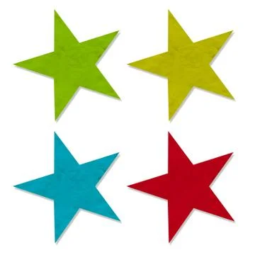 Plasticine star on white background, isolated Stock Illustration