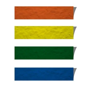 Plasticine stick on white background Stock Illustration