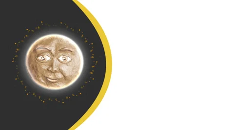 Plasticine Sun and Moon background, HD Video stock 37967507