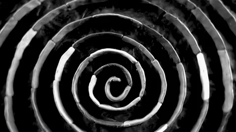 Plasticine texture spiral in motion Vidéo 154427956