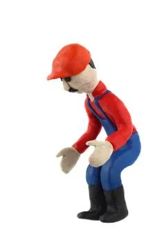 Plasticine worker Stock Photos