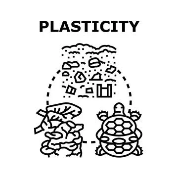 Plasticity concept showing environmental and biological adaptability Stock Illustration
