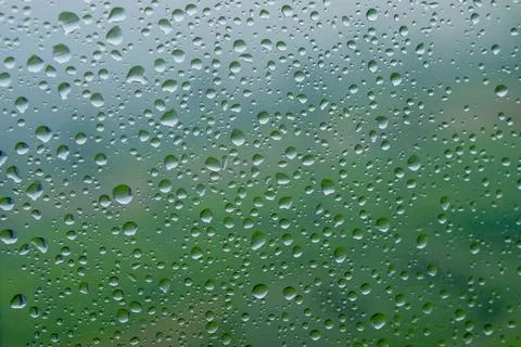 Plasticized raindrops Stockfoto's