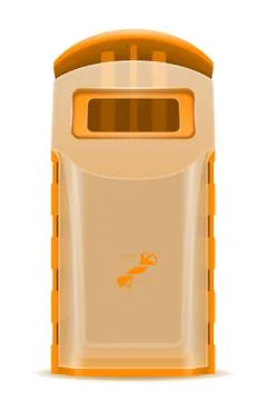 Plastick dumpster waste sorting vector illustration Stock Illustration