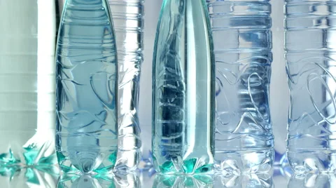 Plastics Bottles Abstract Background Vídeo Stock 56921439