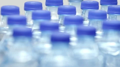 Plastics Bottles Abstract Background Vídeo Stock 57124844