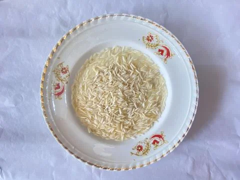 Plat with rice Stock Photos