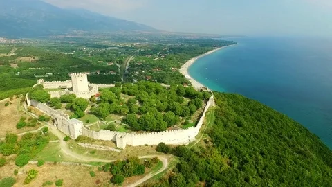 Platamon fortress in Greece at summer Stock Footage 80282365