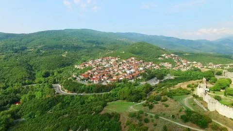 Platamon fortress in Greece at summer Stock Footage 80282484