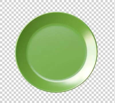 Plate and fork as element in isolated background Stock Photos