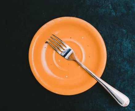 Plate And Fork Stock Photos