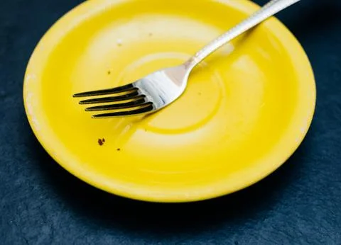Plate And Fork Stock Photos