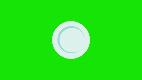 Plate animation on green background Vidéo 329398603