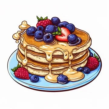 HOW TO DRAW CUTE PANCAKES,EASY - YouTube