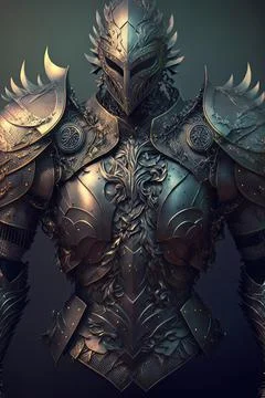 Plate armor of etherealness Stock Illustration