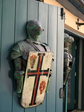Plate armour Foto stock