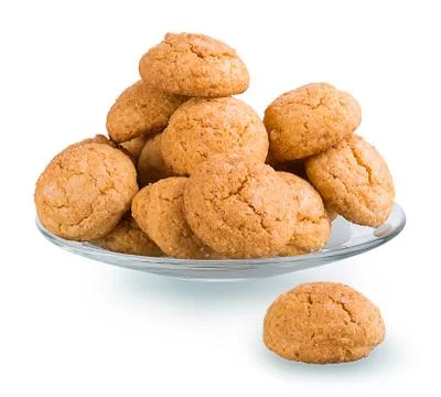 Plate of biscuit Stock Photos