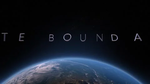 Plate boundaries 3D title animation on the planet Earth background Stock Footage 255978313