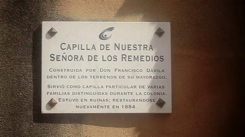 Plate on a building Stock Footage 72391239