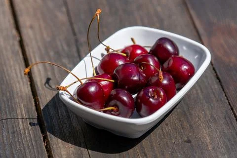 Plate of Cherrie Foto stock