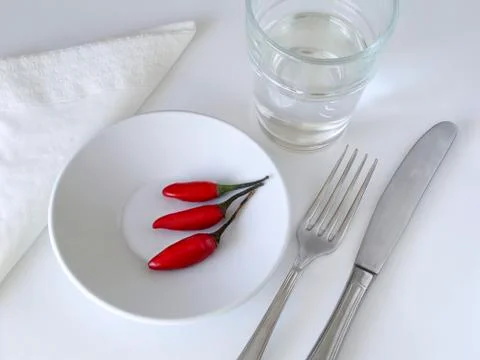 Plate of chili's Stock Photos